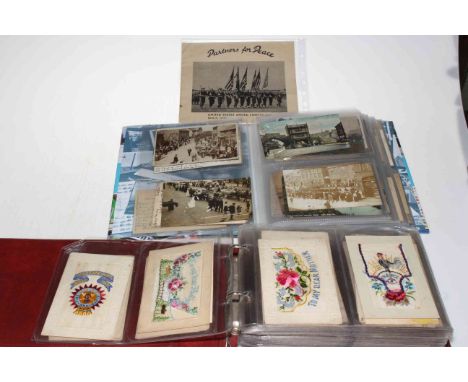 A good selection of postcards inc: Yorkshire Hussars Church Parade Helmsley 1909 and 1910 York (RP), Horse Thieves in Camp ne