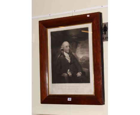 The Right Honorable Robert Dundas of Armiston, rosewood framed print.