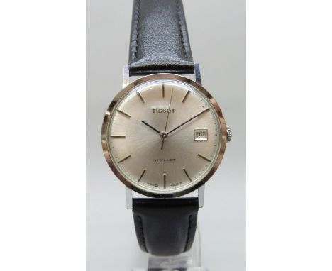 A Tissot Stylist wristwatch with date aperture, 34mm including crown