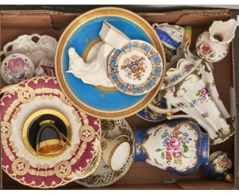 An Allertons Japan pattern tea service, a Spode commemorative York Minster chalice and cover, etc  Chalice and cover and most