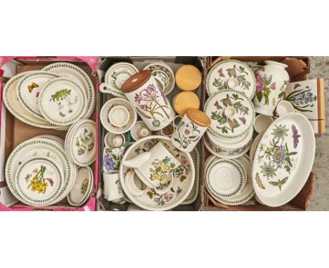 An extensive Portmeirion Botanic Garden pattern dinner service  Wear to some pieces