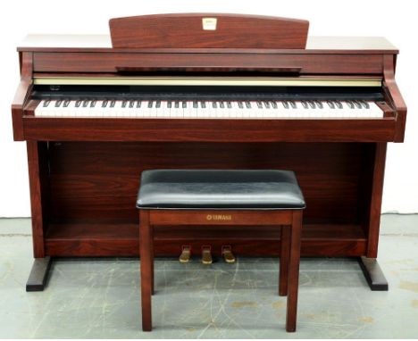 A Yamaha Clavinova CLP340M&nbsp; piano, 2009, 141cm l and stool, manual and CD (2) 