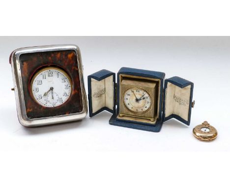 A George V Silver and Tortoiseshell-Mounted Watch-Case, Probably by Charles and Richard Comyns, London, 1921, with easel back