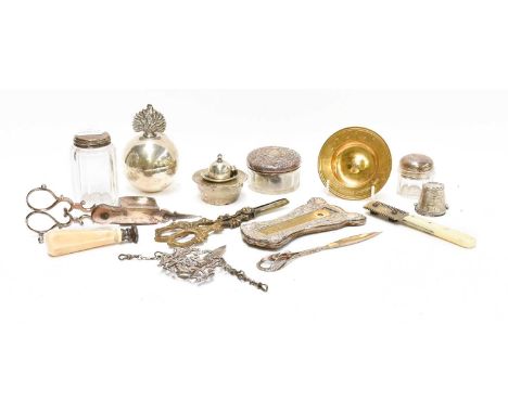 A Collection of Assorted Silver and Silver Plate, the silver including: a silver-gilt Armada dish, engraved '1952 Golden Jubi