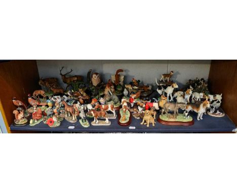 Border Fine Art Studio and Membership figurines, predominantly wildlife and dogs, including: 'Stag', model No. A26088, 'Red S