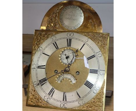 Wrangles of Scarborough. A longcase clock movement