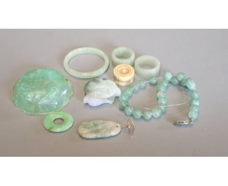 A group of Chinese jade carvings