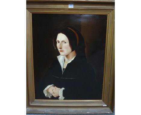 After Jan van Scorel, Portrait of a lady, oil on canvas, 64cm x 51cm.  

This painting is a copy of a work loaned to the Nati