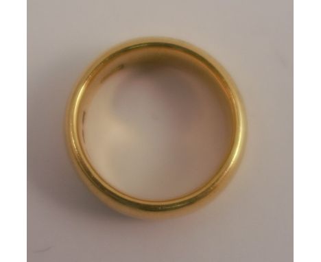 A 22 carat gold wedding ring, 10.6g gross&nbsp;