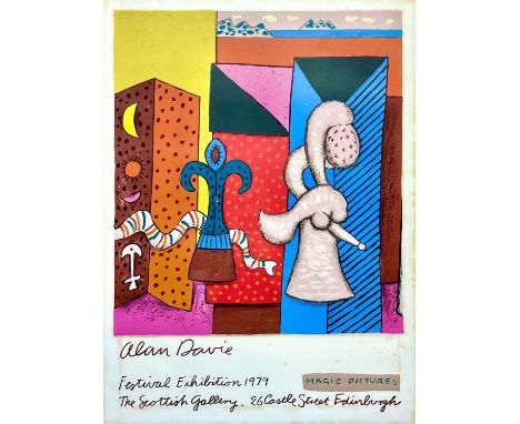 The Scottish Gallery Exhibition Poster   Edinburgh Festival Exhibition 1979: Alan Davie, Magic Pictures  Lithograph, signed a