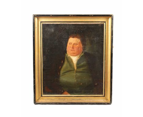 A 19TH CENTURY OIL ON CANVAS - PORTRAIT OF A GENTLEMAN in gilt and ebonised frame75cm high 63cm wide 