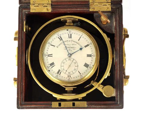 PARKINSON &amp; FRODSHAM, CHANGE ALLEY, LONDON. No. 1753. A RARE EARLY 19TH CENTURY MARINE CHRONOMETER OF SMALL PROPORTIONS t