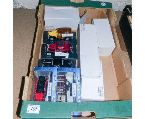Historic Motor Museum, Six Boxed Model Vehicles including 1934 Ford Skate Truck, Ford 1934 Gas Tanker, 1922 Ford Fire Engine,