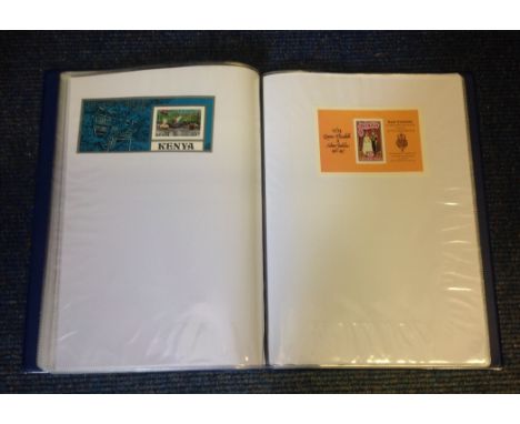 Souvenir stamp sheet collection. Mainly British commonwealth to celebrate 1977 Silver Jubilee. All unmounted approx 25 sheets