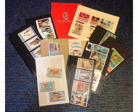 Crown Agents stamp collection. Approx 70 stamps. Commemorating British commonwealth silver jubilee 1977. All are unmounted om
