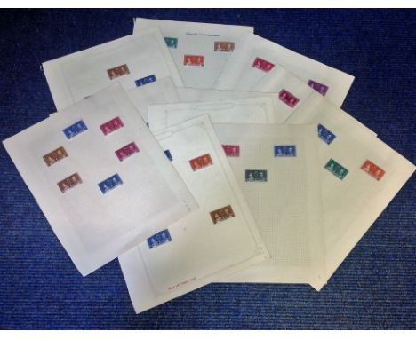 British commonwealth 1937 Coronation stamp collection. 55 mint stamps.  Good Condition. All signed pieces come with a Certifi