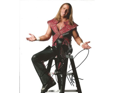 Shawn Michaels signed 10 x 8 colour Wrestler Portrait Photo, from in person collection autographed at A Wrestling Event In Ne