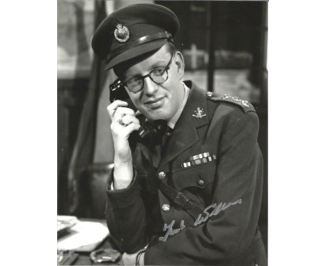 Frank Williams signed 10x8 b/w Dads Army photo.  Good Condition. All signed pieces come with a Certificate of Authenticity. W