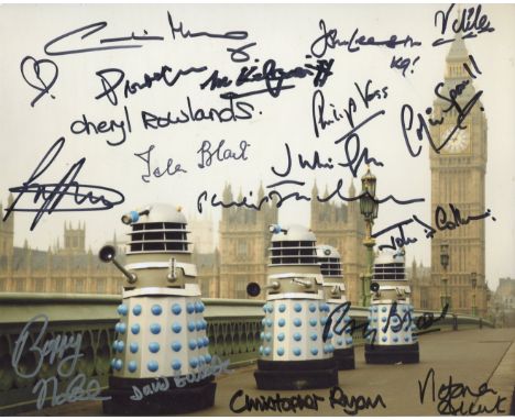 Doctor Who Multi Signed 8x10 Photo From Doctor Who Signed By Seventeen Actors Who Have Previously Starred In Doctor Who, To I