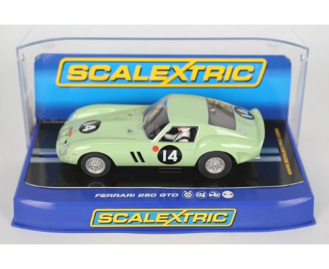 Scalextric - A boxed Scalextric C3061 Ferrari 250 GTO RN14 in Green 1:32 scale slot car from the Scalextric 'Classic Collecti