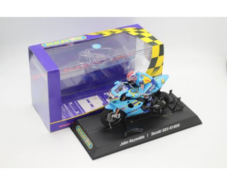 Scalextric - A boxed 2005 British Superbike Championship Suzuki GSX-R1000 ridden by John Reynolds # C6014 The model appears M