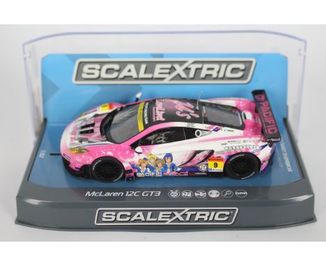 Scalextric - A boxed Scalextric C3849 McLaren 12C GT3 Autobacs Super GT Series 2015 'Pacific Racing' RN9 1:32 scale slot car.