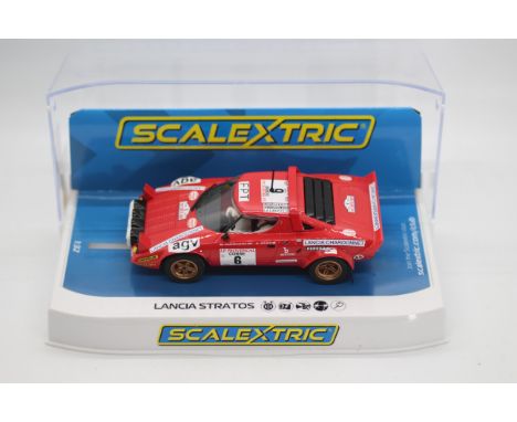 Scalextric - A boxed Scalextric C3930 Lancia Statos 'Tour De Course Rally 1975' RN6 'Bernard Daniche' 1:32 scale slot car. Mo