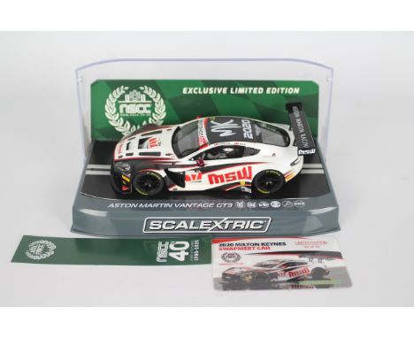 Scalextric - A boxed Exclusive Limited Edition Scalextric C3844 NSCC Aston Martin Vantage GT3 'British GT Championship 2016 T