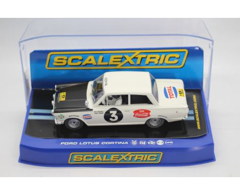 Scalextric - A boxed Scalextric C3096 Ford Cortina GT RN3 1964 East African Safari 1:32 scale slot car from the Scalextric 'C