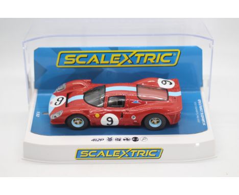 Scalextric - A boxed Scalextric C3946 412P Brands Hatch 1967 RN9 1:32 scale slot car. Model appears to be in Mint condition i