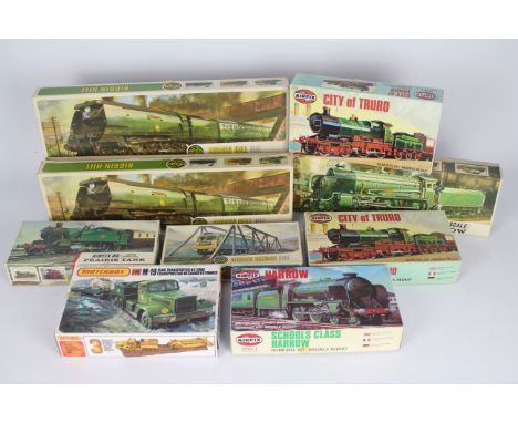 Airfix, Matchbox - A group of nine boxed mainly Airfix OO scale plastic steam locomotive model kits, plus a Matchbox PK174 Ta