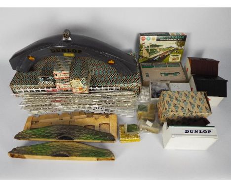 Scalextric, Gilbert - A collection of mainly unboxed slot car racing accessories and trackside accessories, predominately fro