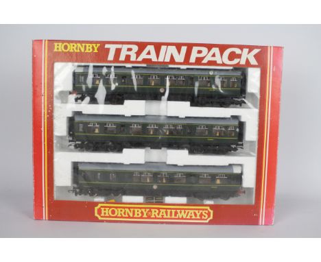 Hornby - A boxed Class 110 3 x car Diesel Multiple Unit in British Rail dark green. # R.369. The models show light signs of a