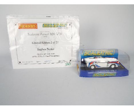 Scalextric - A boxed Limited Edition Scalextric C3062 NSCC Ferrari 308 GTB 'Makela Auto Tuning' 1:32 scale slot car. The mode