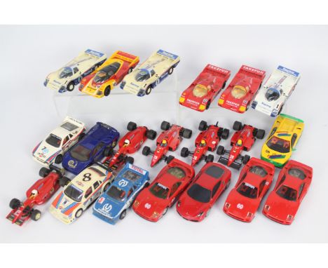 Scalextric - 20 x unboxed 1:32 scale slot cars including three Ferrari F40, a Ferrari 360, two Lancia 037s, an Alfa Romeo 155