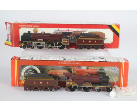 Hornby - 2 x boxed 00 gauge LMS steam locos, # R.357 Patriot Class 5XP 4-6-0 Duke Of Sutherland operating number 5541 and # R