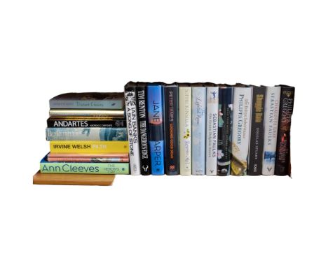 A collection of various First Edition and signed hardback books, including a signed edition of On Green Dolphin Street, by Se