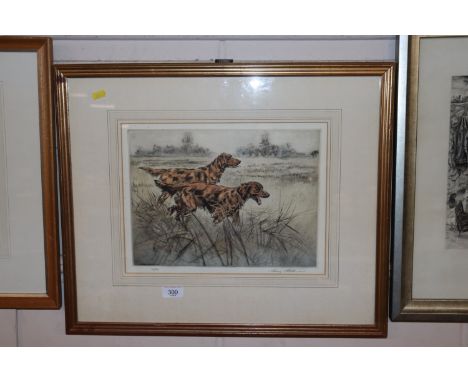 Henry Wilkinson, pencil signed limited edition coloured engraving 85/150