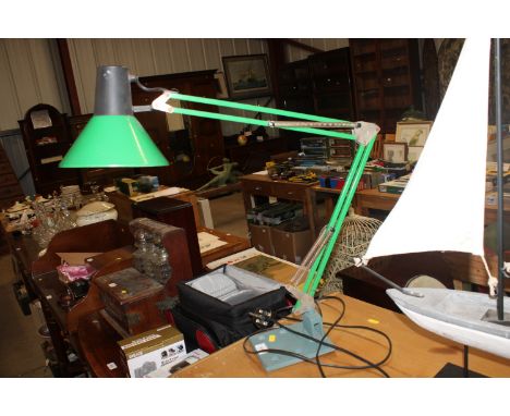 An angle poise style lamp