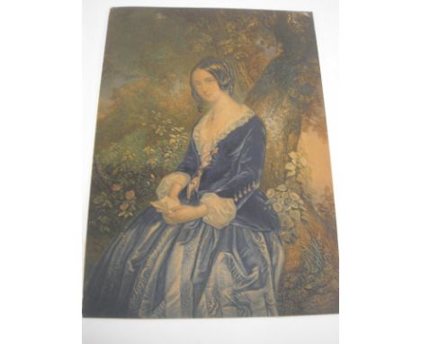 FAULKS, J : original artwork for two book illustrations, f&g. With - a large Baxter print.

$$ TO BE INCLUDED IN OUR BOOK SAL