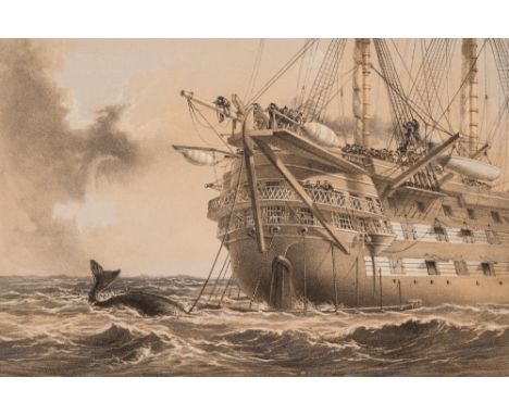 RUSSELL, W.H - The Atlantic Telegraph : illustrated by Robert Dudley, tinted lithograph frontis, 25 tinted lithograph plates,