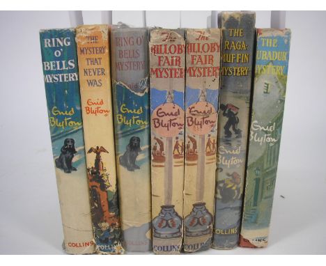 BLYTON, Enid - The Ring O' Bells Mystery, :cl., d-w., 1951.; together with six other first editions with d.-w.s in the Myster