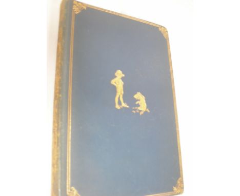 MILNE, A.A - The House At Pooh Corner : illust. org. blue soft calf rubbed and slightly chipped on the spine, near cont. insc