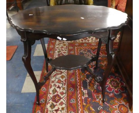 An Edwardian Oval Occasional Table with Stretcher Shelf, 84cm Wide