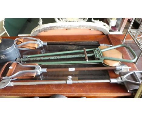 A Collection of Four Vintage Shooting Sticks