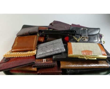 A Tray Containing Various Purses and Wallets etc