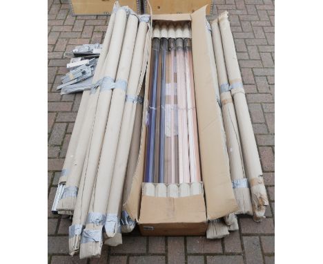 A Viessmann solar roof hot water heating panel, with fifteen water heating tubes and fittings. 