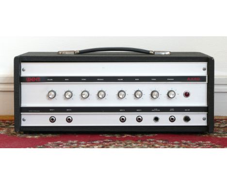 A WEM AX40 guitar amplifier, with WEM branded dust cover, 47 x 19 x 28cm 