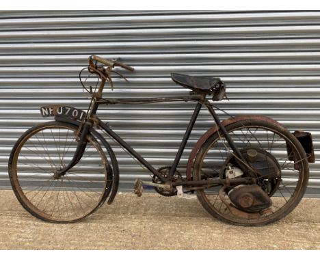 1950 Cyclemaster Auto Cycle 25.7cc Restoration ProjectReg. no. NHU 701Frame no. UnknownEngine no. UnknownThe Cyclemaster was 