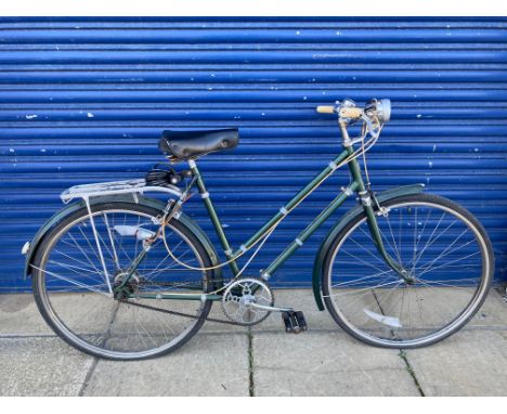 BSA lady's bicycle with Brooks saddle and a Miller headlamp.